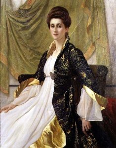 Portret van Mevrouw Ernest Moon, geboren Emma de Villiers Lamb, c.1888
