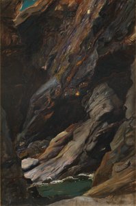 Rotsen bij Tintagel door William Blake Richmond