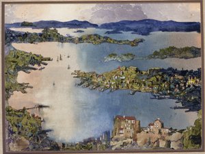 Een Land-locked Zee (Sydney Harbour) door William Blamire Young