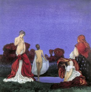 Zigeuners die Baden door William Blamire Young