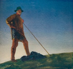 De Herder hoort de Kanonnen bij Dageraad, ca. 1910, ca. 1932 door William Blamire Young