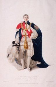 Ridder van de Kousenband in Ceremonieel Kostuum