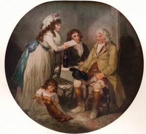 Het bezoek van de boer aan zijn getrouwde dochter in de stad, 1789, 1915 door William Bond