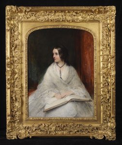 Portret van Jane Fortescue Seymour, Mevrouw Coleridge, c.1862 door William Boxall
