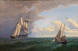 Walvisjager bij de Wijngaard - Buitenwaarts Gebonden door William Bradford