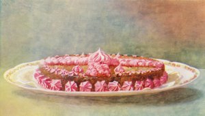 Koffiecake met Frambozenroom door William Bradshaw Handforth