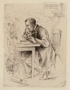 Alexander Dickson, professor in de botanie (gravure)