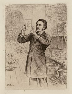 James Cossar Ewart, Professor van Natuurlijke Historie (gravure)