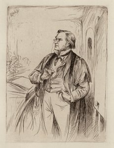 Simon Somerville Laurie, Professor van de Theorie, Geschiedenis en Praktijk van Onderwijs (gravure) door William Brassey (after) Hole