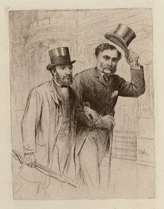 Thomas Smith Clouston, docent geestesziekten; Douglas Argyll Robertson, docent oogziekten door William Brassey (after) Hole
