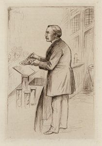 William Smith Greenfield, Professor van Algemene Pathologie (gravure) door William Brassey (after) Hole
