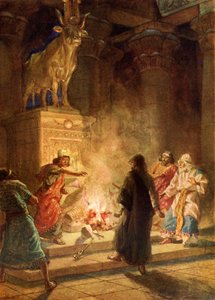 Een profeet van God veroordeelt de afgoderij van Jerobeam door William Brassey Hole