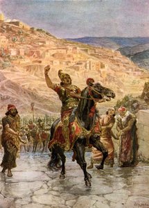 Assyrische Rabshakeh eist overgave van Jeruzalem door William Brassey Hole