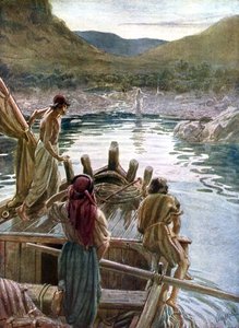 Jezus verschijnt aan de discipelen aan het meer van Galilea