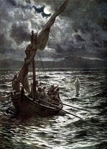 Jezus loopt op het water - Bijbel