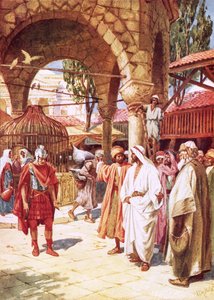 De centurion smeekt Jezus namens zijn dienaar door William Brassey Hole