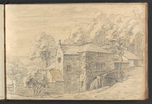 Berry Castle Molen door William Brockedon