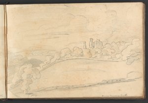 Berry Pomeroy Kasteel door William Brockedon