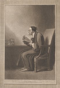 Pantaloon: De zesde leeftijd verschuift naar de magere en geslipte Pantaloon Shakespeare, As Y..., 1799