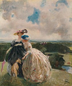 In het park, Dalswinton, 1904, 1906 door William Bruce Ellis Ranken