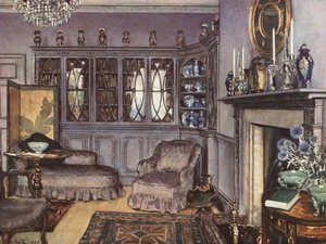 Interieurdecoratie: Een zitkamer in mauve-grijs