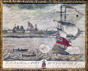 Aan Zijne Excellentie John Montgomerie Esq. (Uitzicht op Fort George) door William Burgis