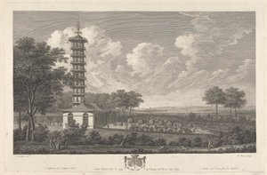Chinees Paviljoen in Europees Landschap door William Byrne
