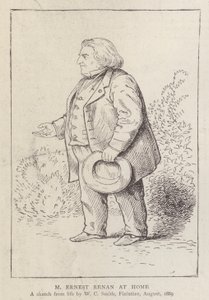 Ernest Renan, Franse filosoof en religieus historicus, thuis door William C. Smith
