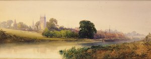 Een zomeravond aan de Avon bij Evesham, c.1870-80
