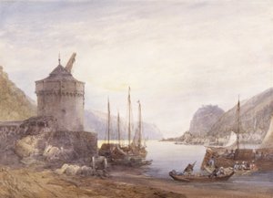 Andernach aan de Rijn door William Callow