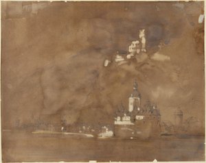 Kaub, Gutenfels, Palts door William Callow