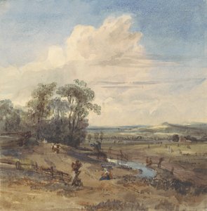 Landschap naar Wynants (in het Louvre) door William Callow