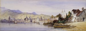 Luzern vanaf het Meer, 1862