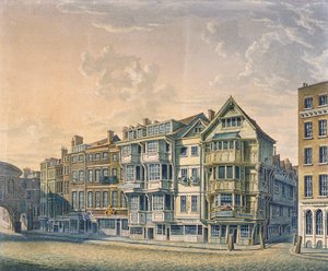 Fleet Street, Londen, 1798 door William Capon