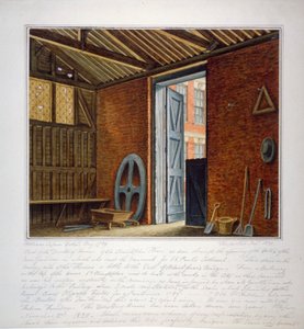 Deel van het woonhuis van Sir Christopher Wren, Southwark, Londen, 1820 door William Capon