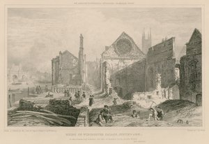 Ruïnes van Winchester Place, Southwark, Londen door William Capon