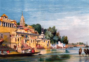 Cawnpore aan de Ganges, India, 1857 door William Carpenter