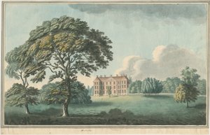 Wrottesley Hall: schilderij, nd [1796-1839] door William Carter