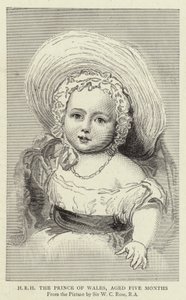 Zijne Koninklijke Hoogheid de Prins van Wales, vijf maanden oud door William Charles (after) Ross