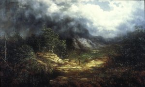 Storm Over de Blue Ridge door William Charles Anthony Frerichs