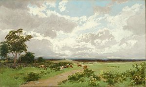 Dichtbij Liverpool, New South Wales, ca. 1908 door William Charles Piguenit