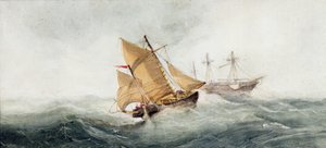 Naderend het Wrak, 1837 door Clarkson Frederick Stanfield