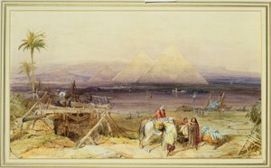 Aan de Nijl, Egypte, 1846