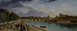 De Seine onder Parijs, ca.1825-35 door William Cowen