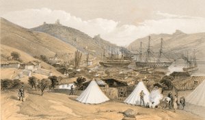 Balaklava, kijkend naar de zee door William Crimea Simpson