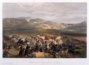 De aanval van de zware brigade bij de slag om Balaklava, 1854