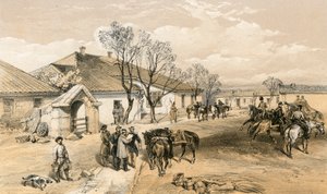 Hoofdkwartier van Lord Raglan in Khutor-Karagatch