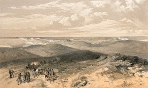Sebastopol vanaf de achterkant van de Engelse batterijen door William Crimea Simpson