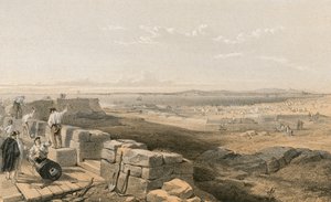 Straat van Yenikale met de baai en stad Kertch vanaf het oude fort van Yenikale door William Crimea Simpson