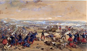 De Slag bij Tcherneya, 16 augustus 1855 door William Crimea Simpson
